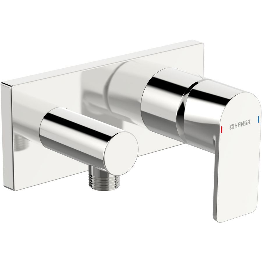 afbouwdeel douchemkr. met wandaansl.bochtrozet 75x175mm