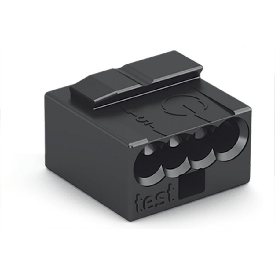 Lasklem 4-voudig 0,6-0,8mm² donkergrijs 243-204