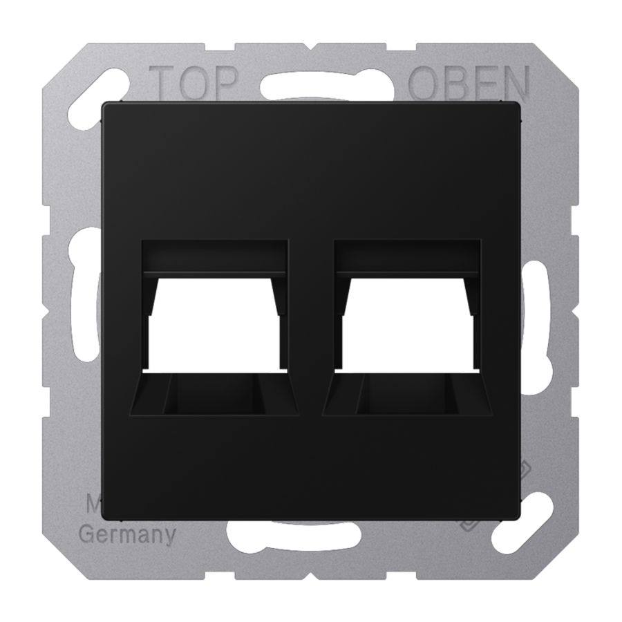 Afdekking A500 grafi.zwart voor mod.jack 2-voudig.