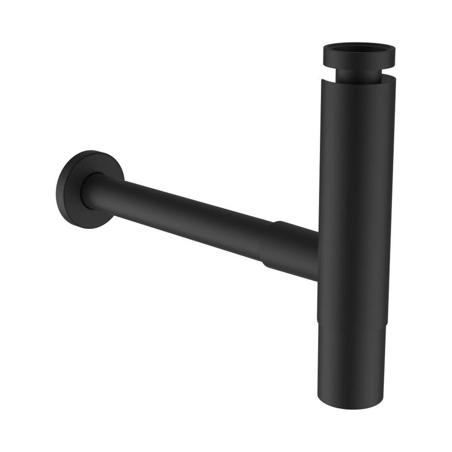 Design sifon titanium mat zwart