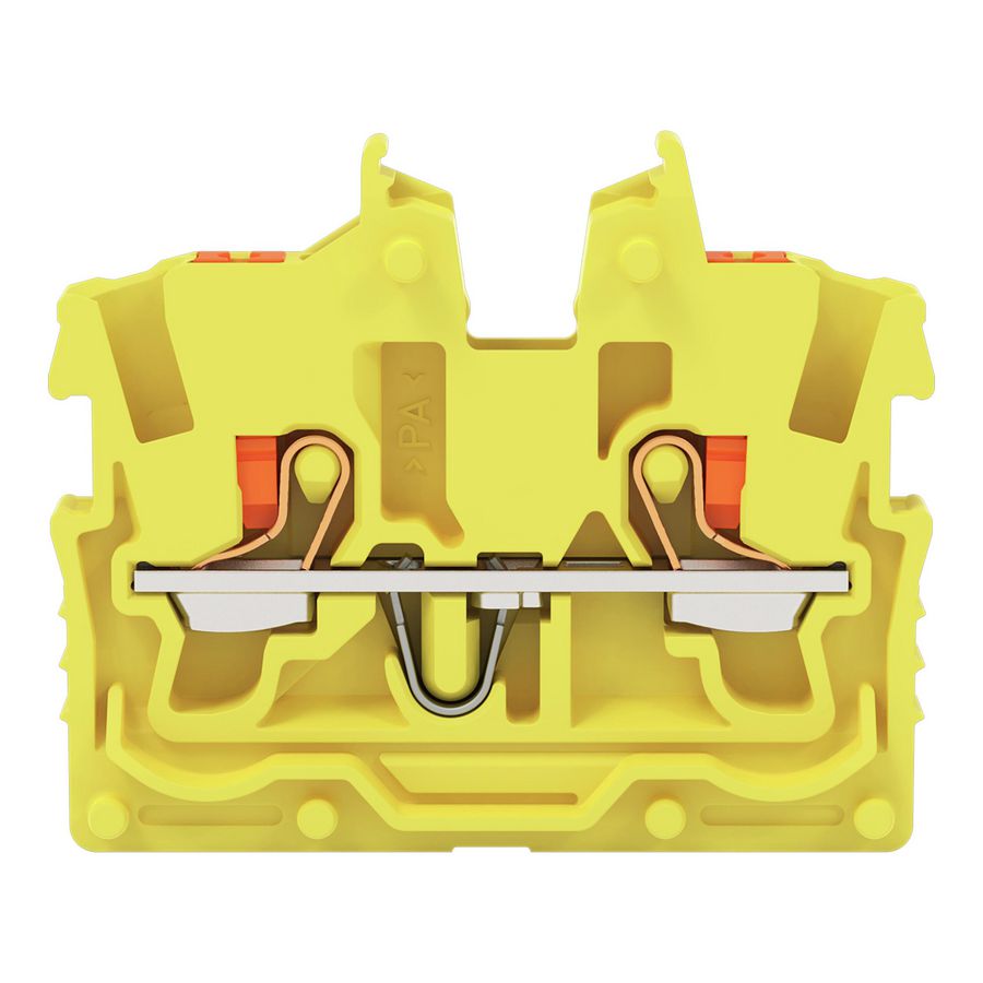 2-draads MINI-rijgklem Met Druk 1 mm² geel 2250-326 VVE=100