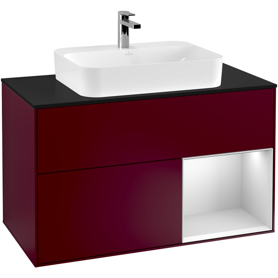 Wastafelonderkast Finion 1000x603x501mm Peony Matt Lacquer G372MTHB