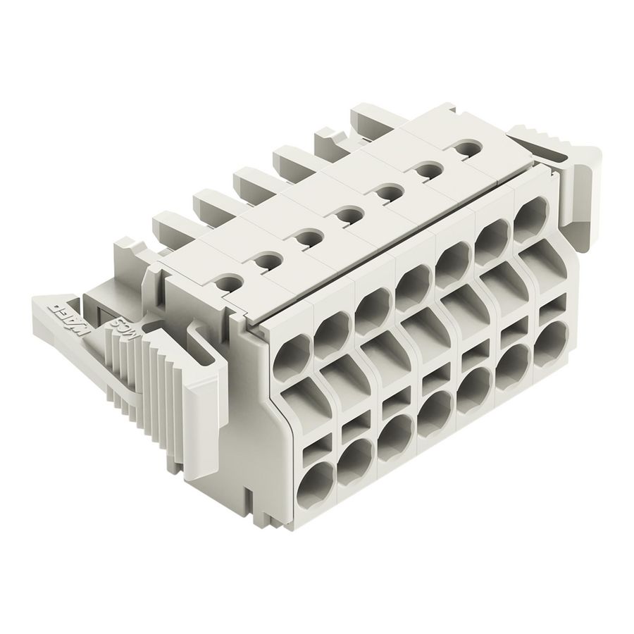 2-draads FE steker 2,5mm² li.grijs 721-2107/037-000 VVE=50