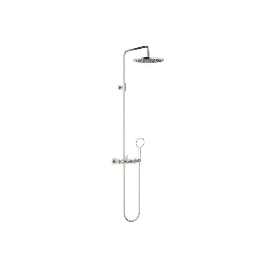 TARA Showerpipe z.handdouche 300mm Platina gebors.