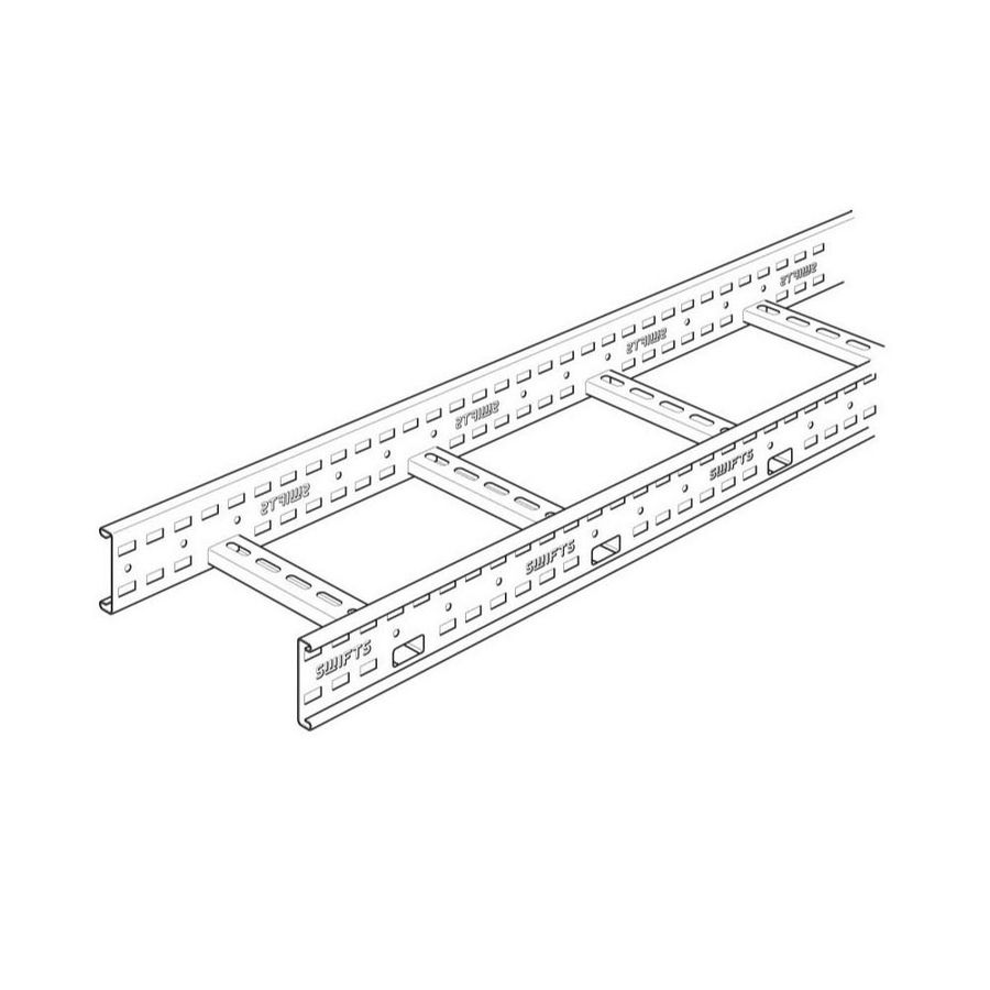 Lengte a 3m. Kabelladder 316L B200 H100