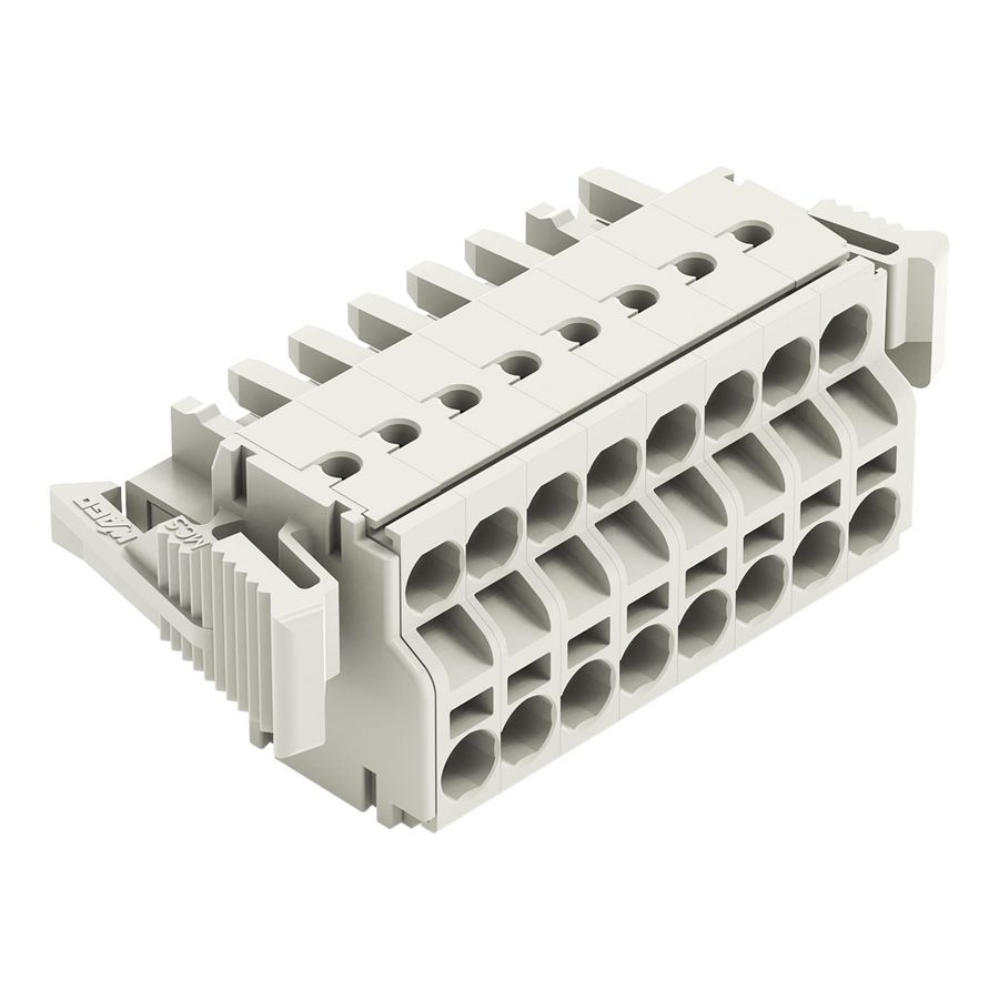 2-draads FE steker 2,5mm² li.grijs 721-2108/037-000 VVE=25