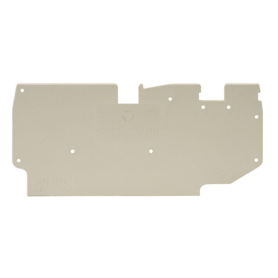 Afsluitplaat APF 2,5/d2/8113 Blauw VVE=10