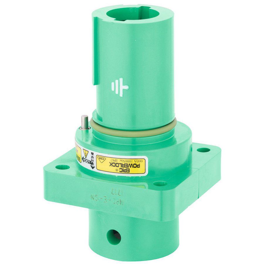Ronde connector EPIC POWERLOCK A1 C PE/GN SP M12