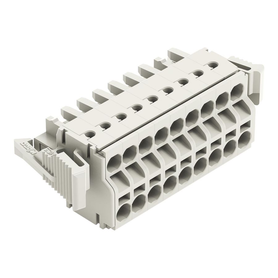 2-draads FE steker 2,5mm² li.grijs 721-2109/037-000 VVE=25