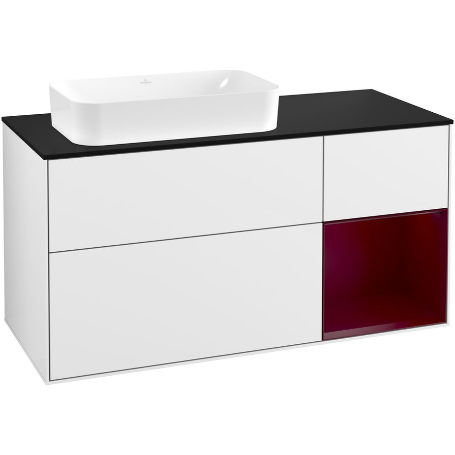 Wastafelonderkast Finion 1200x603x501mm G.White.L G282HBGF