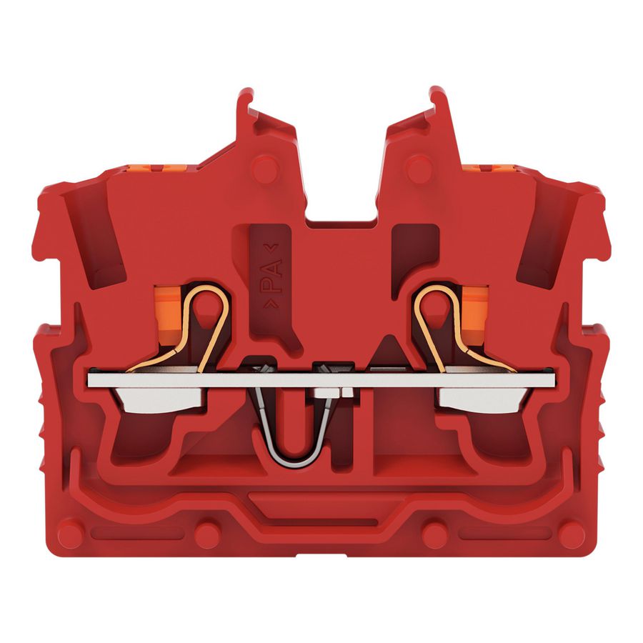 2-draads MINI-rijgklem Met Druk 1 mm² rood 2250-323 VVE=100