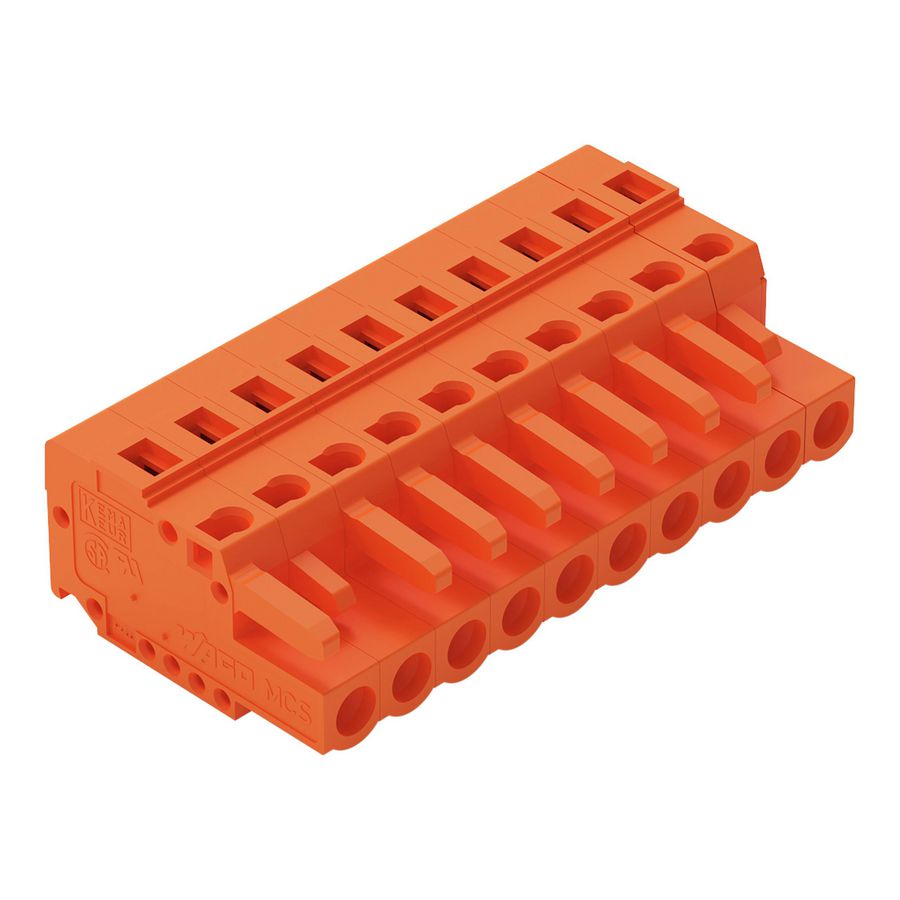 1-draads FE steker 2,5 mm² oranje 231-310/102-000 VVE=50