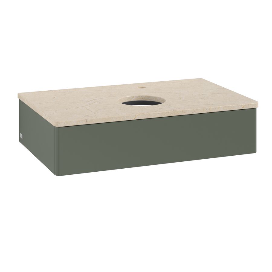 Wastafelonderkast Antao 800x190x500mm L.Green Matt Lacquer K08053HL