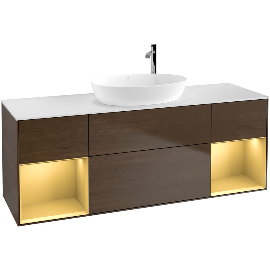 Wastafelonderkast Finion 1600x603x501mm W.Veneer G981HFGN