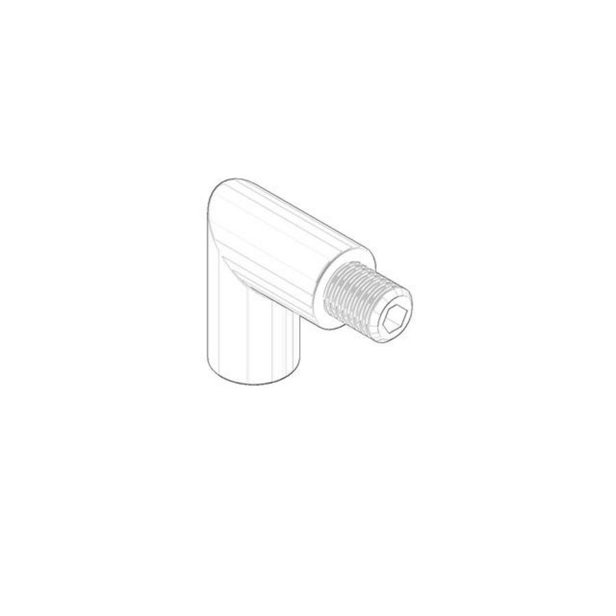 Greep Hoekstuk 26x23x12mm chr 04182002200-00