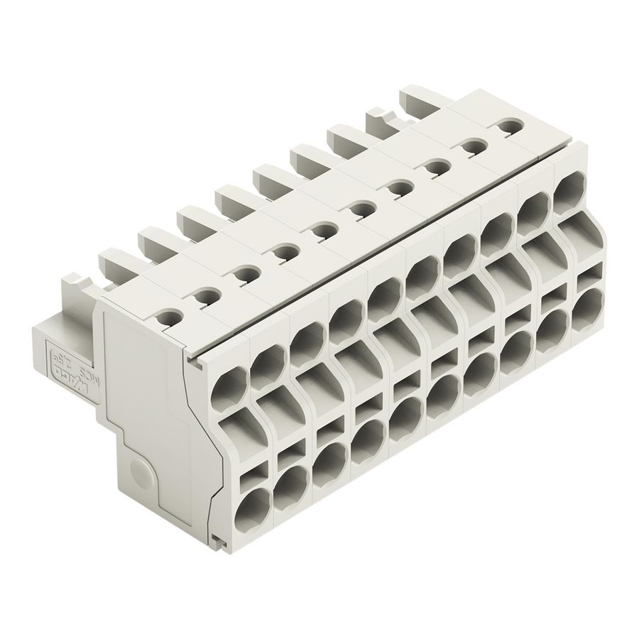 2-draads FE steker 2,5mm² li.grijs 721-2110/026-000 VVE=50
