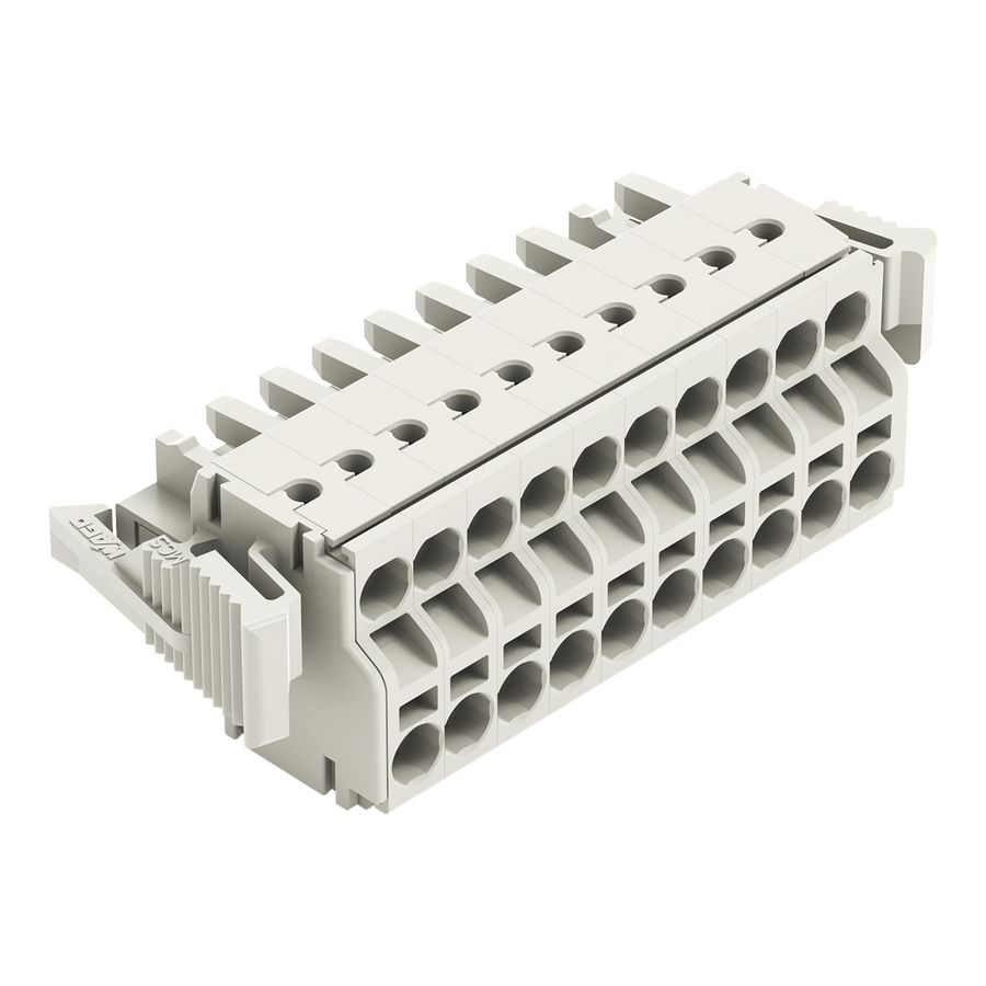 2-draads FE steker 2,5mm² li.grijs 721-2110/037-000 VVE=25
