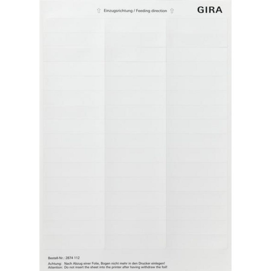 Labelvellen 15,8 x 67mm Accessoires zuiver wit