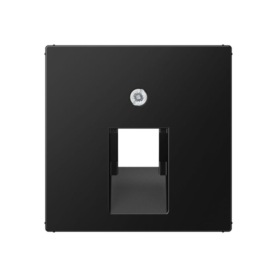 Centraalplaat UAE/IAE 1-voudig opbouw mat grafiet zwart IP2X