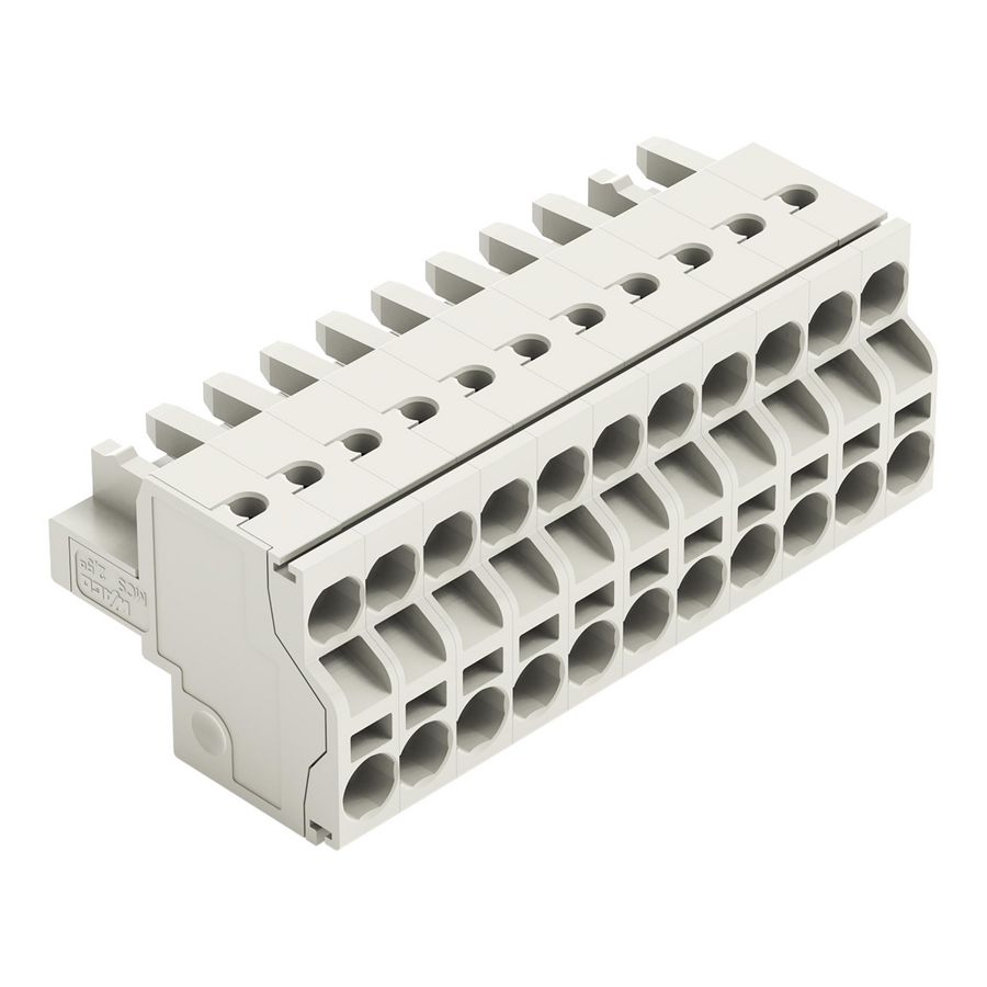 2-draads FE steker 2,5mm² li.grijs 721-2111/026-000 VVE=25