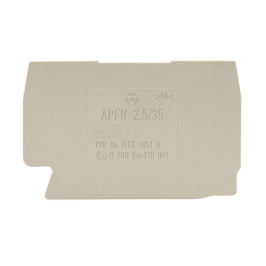 Afsluitplaat APFN 2,5/35 VVE=10