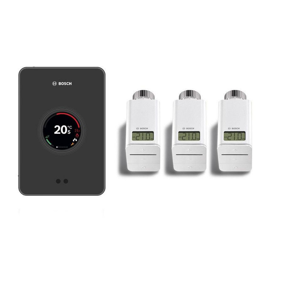 EasyControl set zwart incl. 3 thermostaatkoppen