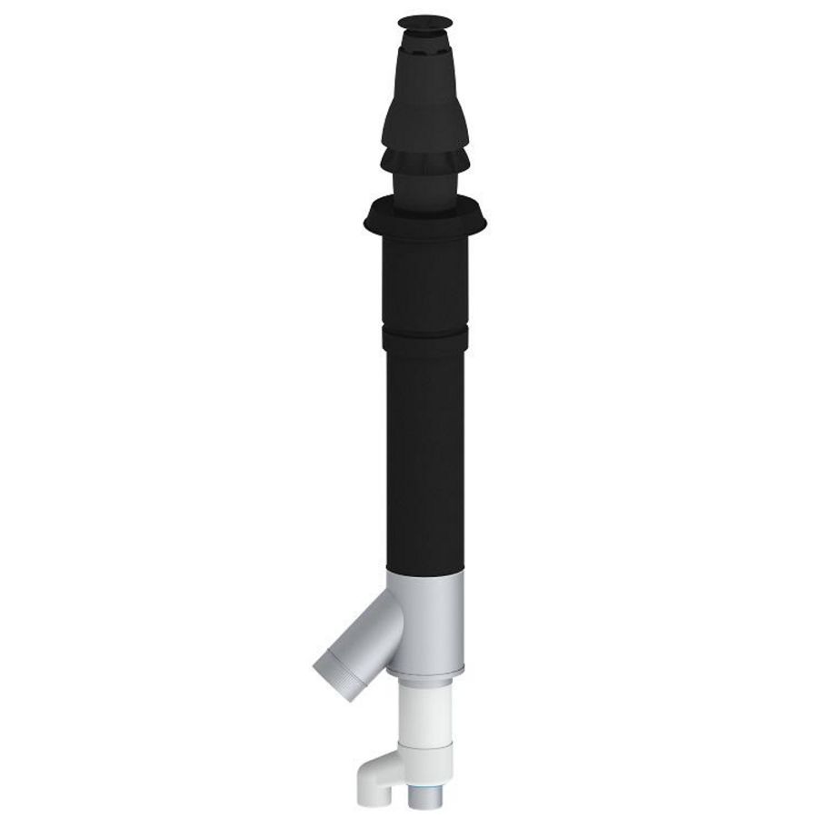 Dakdoorvoer combi 3000 HR RVS 80-80-125 D200