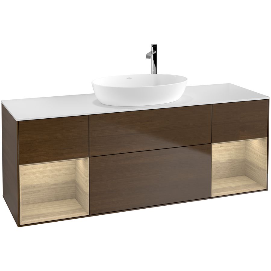 Wastafelonderkast Finion 1600x603x501mm W.Veneer G981PCGN