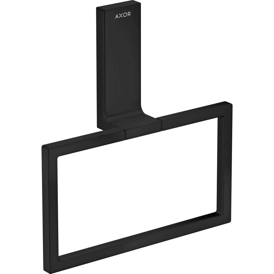 AXOR Universal Rectangular handdoekring mat zwart
