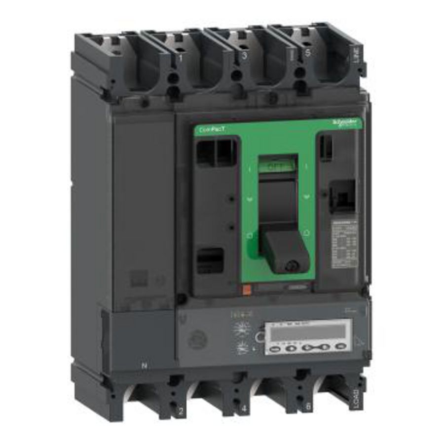 Vermogenschakelaar NSX400HB1 75kA AC 4P 400A 6.3 ComPact