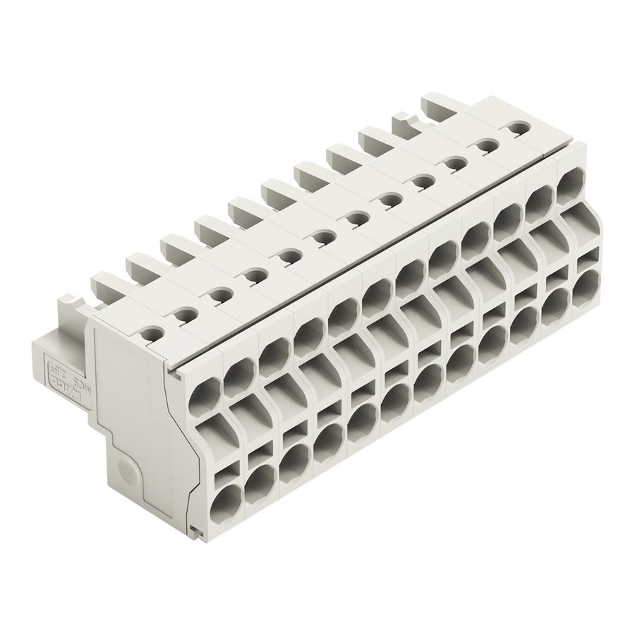 2-draads FE steker 2,5mm² li.grijs 721-2112/026-000 VVE=25