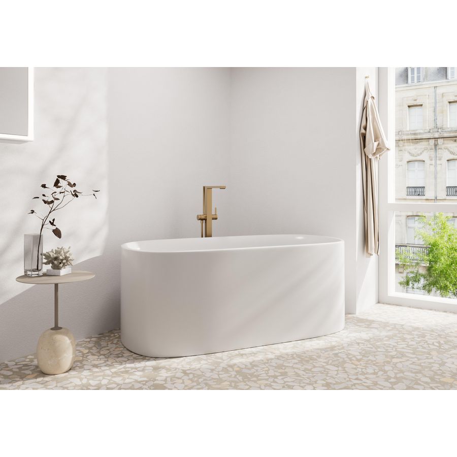 Tecturis E afbouwdeel badkraan 1-hendel vrijstaand Brushed Bronze excl. inbouwdeel