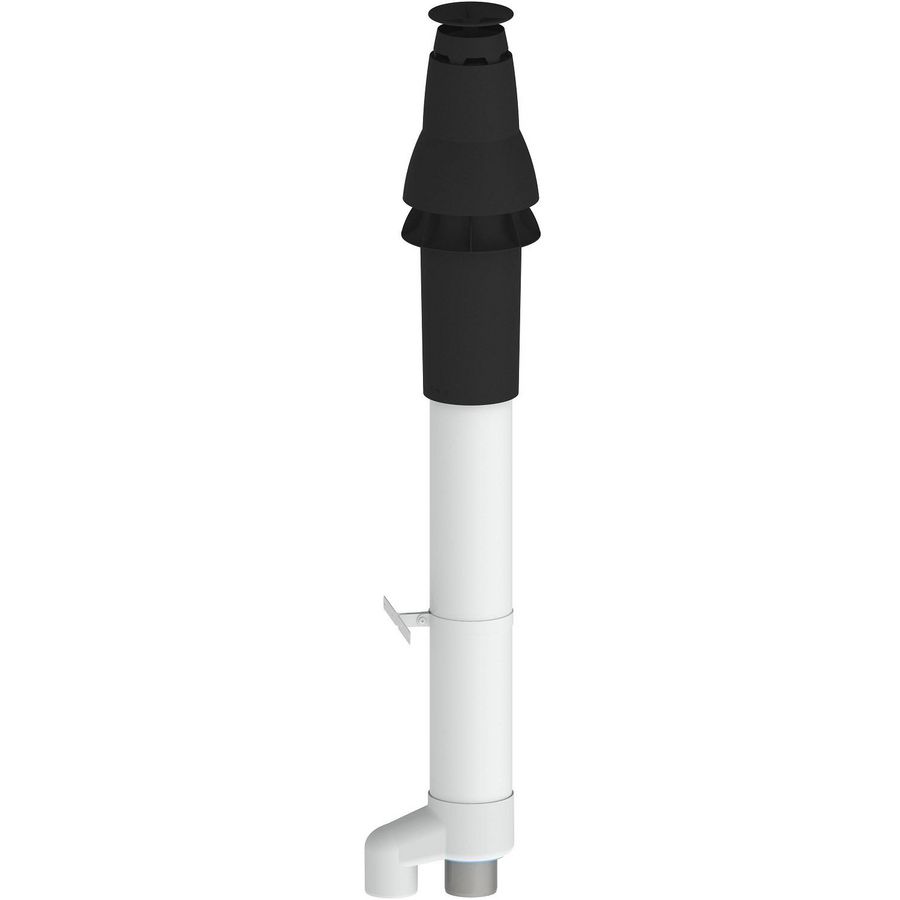 Dakdoorvoer Skyline 3000 HR RVS 80-80mm zwart F140
