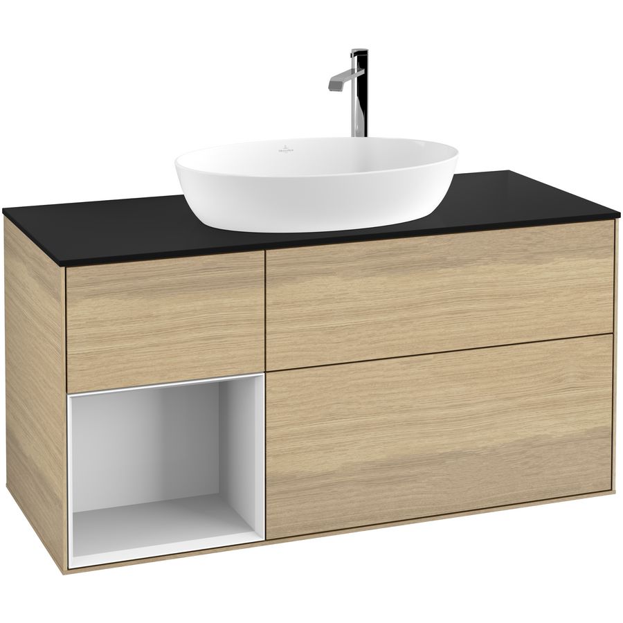 Wastafelonderkast Finion 1200x603x501mm Oak Veneer G942GFPC