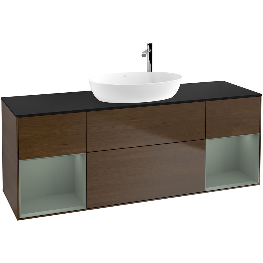 Wastafelonderkast Finion 1600x603x501mm W.Veneer G982GMGN