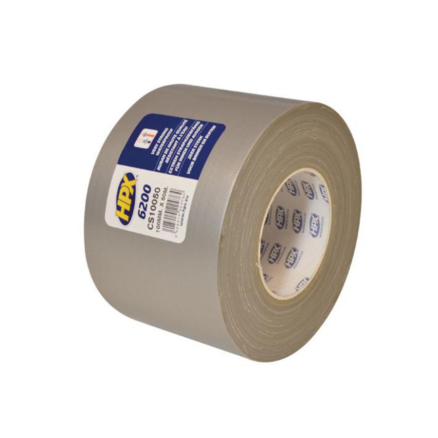 Zelfklevende tape HPX duct tape pantser 100mmx50m Zilver
