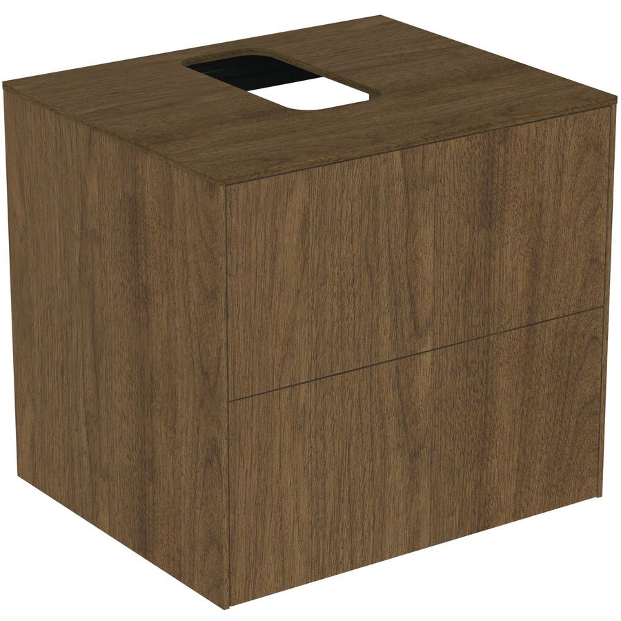 Wastafelmeubel Conca 600x500x550mm 2 la dk walnut extra