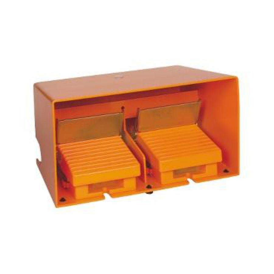 Dubbele pedaalschakelaar IP66 Met kapje Metallic Harmony XPE