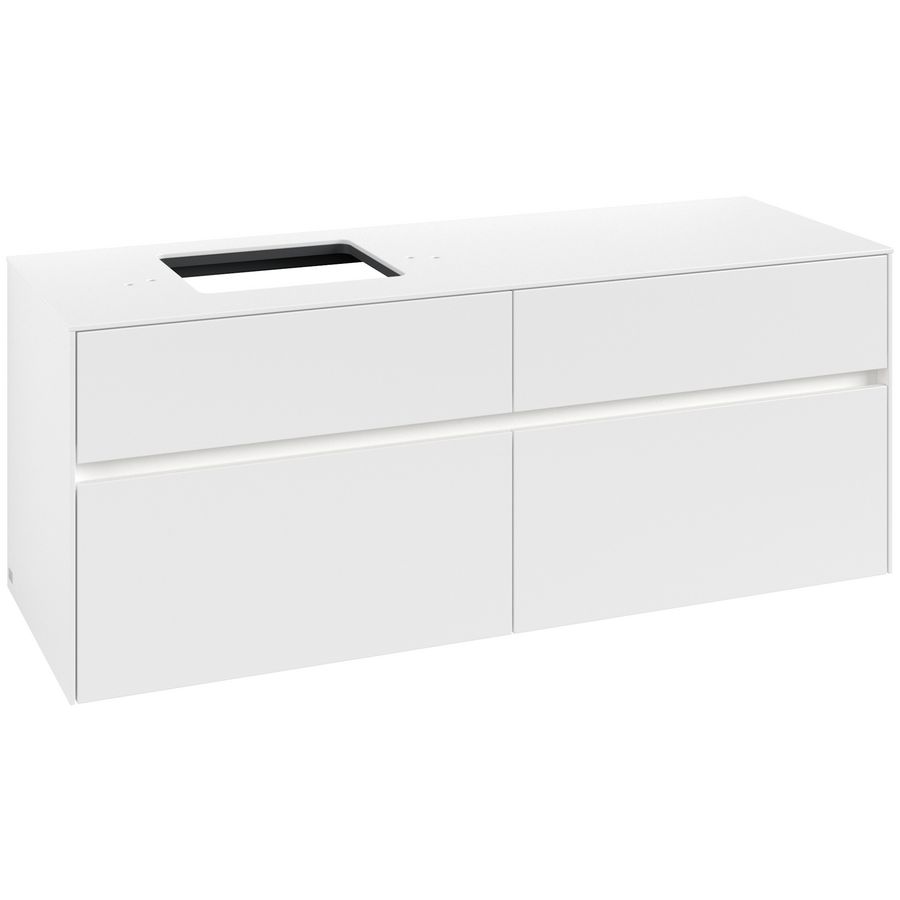 Wastafelonderkast Collaro 1400x548x500mm Wh.Matt C132B0MS