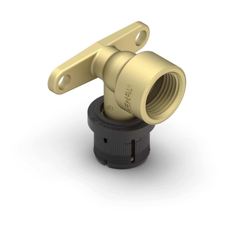 Muurplaat 16x1/2"bn.dr. laag schuif FASTLOC LX