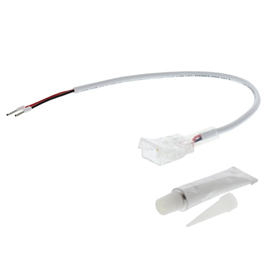 Aansluitconnector voor ledstrip mono voor 8mm PCB Lumiko