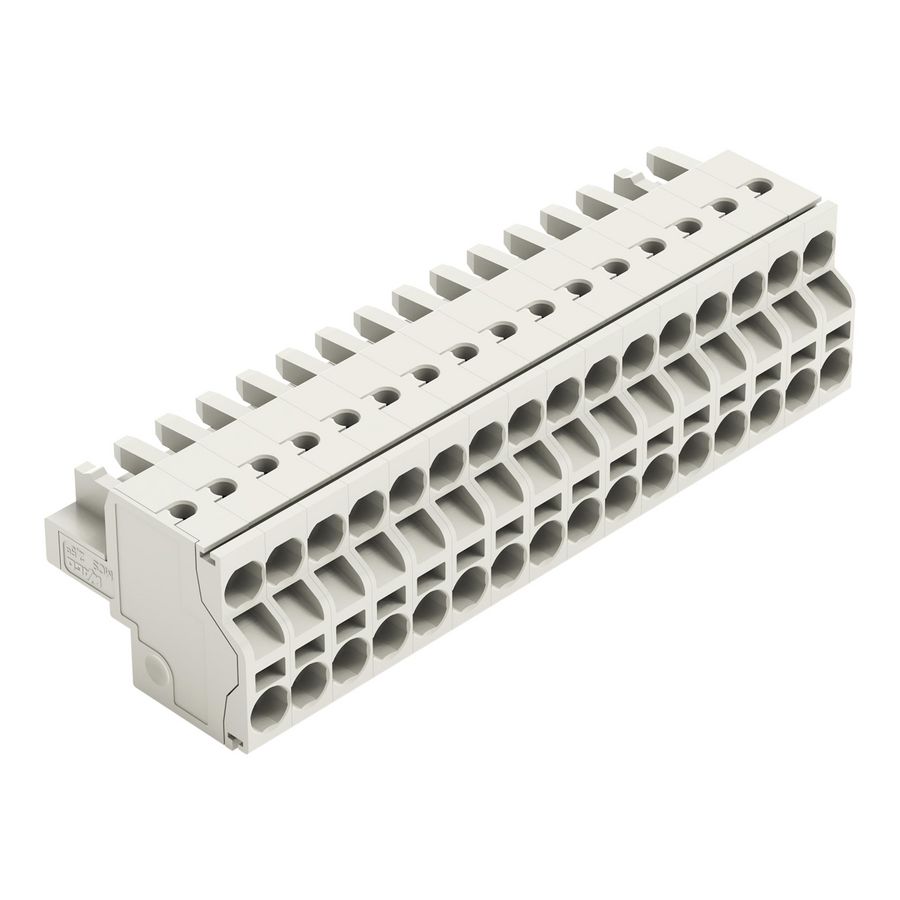 2-draads FE steker 2,5mm² li.grijs 721-2116/026-000 VVE=25