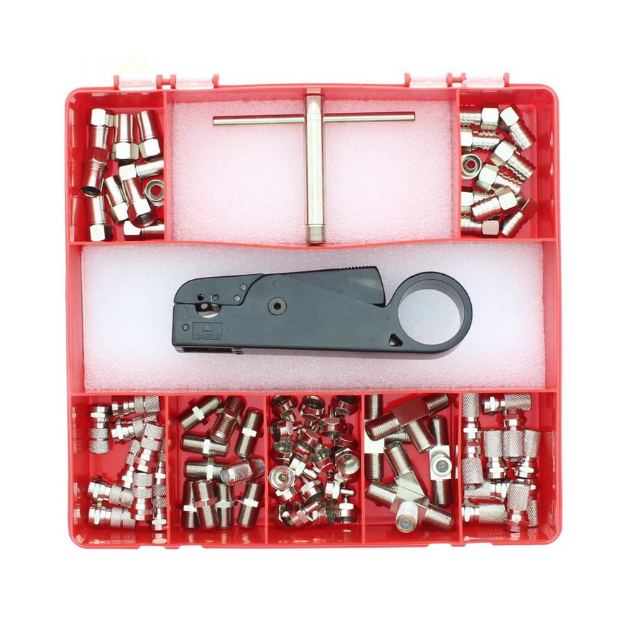 Assortiment F-Connectoren met Audio- en Videoaansluitingen +