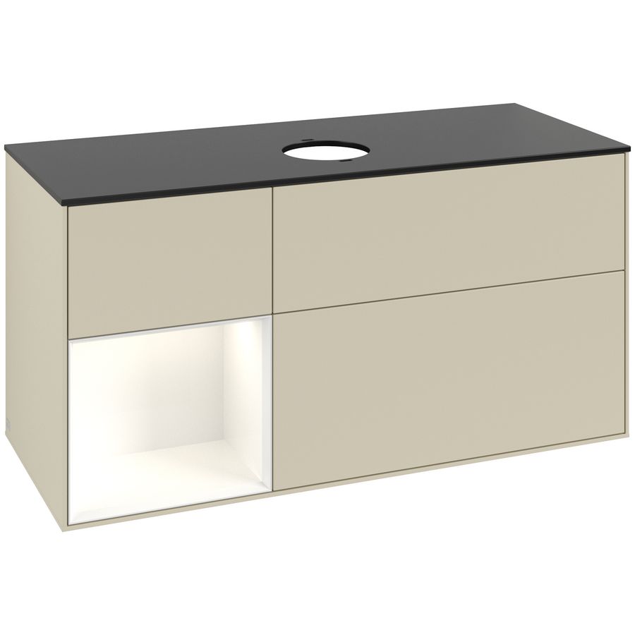 Wastafelonderkast Finion 1200x603x501mm S.Grey Matt Lacquer GA62GFHJ