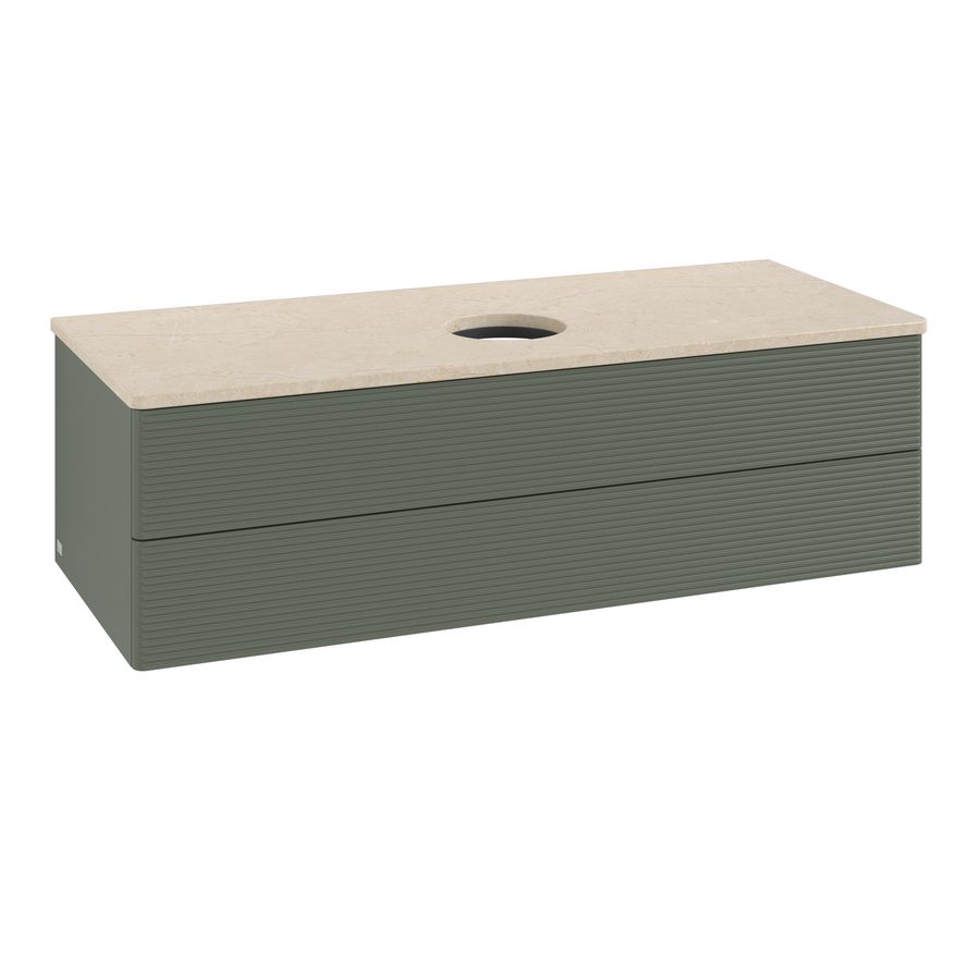 Wastafelonderkast Antao 1200x360x500mm L.Green Matt Lacquer K21113HL