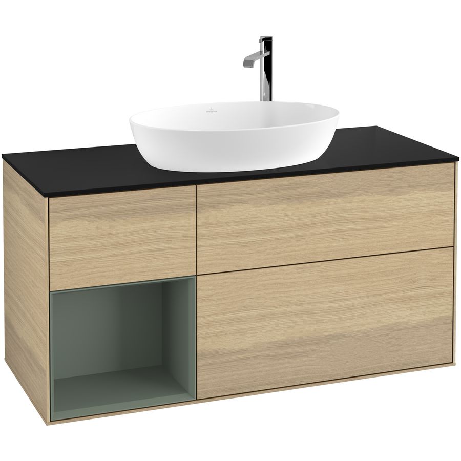Wastafelonderkast Finion 1200x603x501mm Oak Veneer G942GMPC