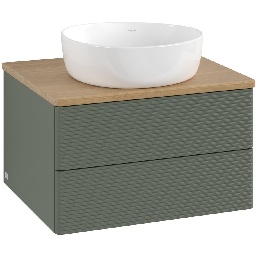 Wastafelonderkast Antao 600x360x500mm L.Green Matt Lacquer K18111HL