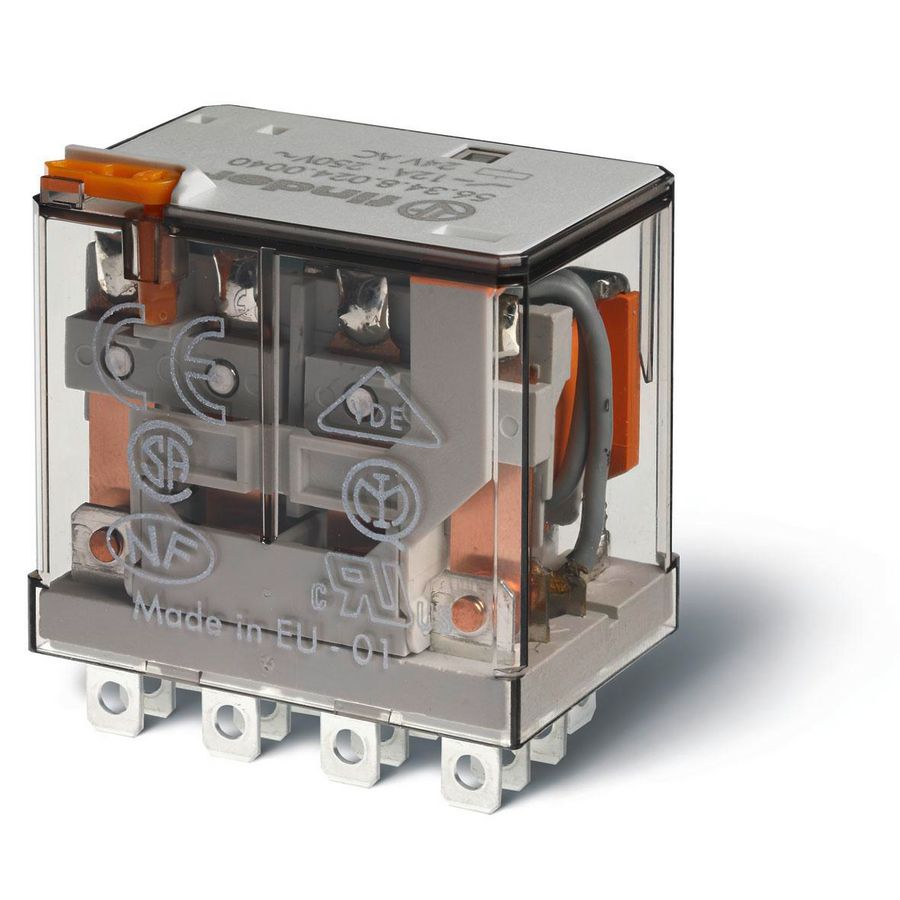 Schakelrelais 4 wisselcontacten 12A 110V AC 56.34.8.110.0040