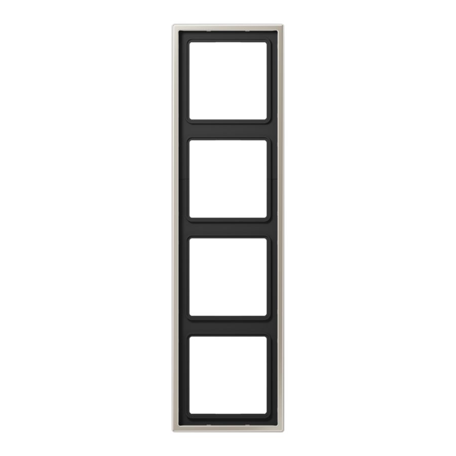 Afdekraam edelstaal 4-voudig LS