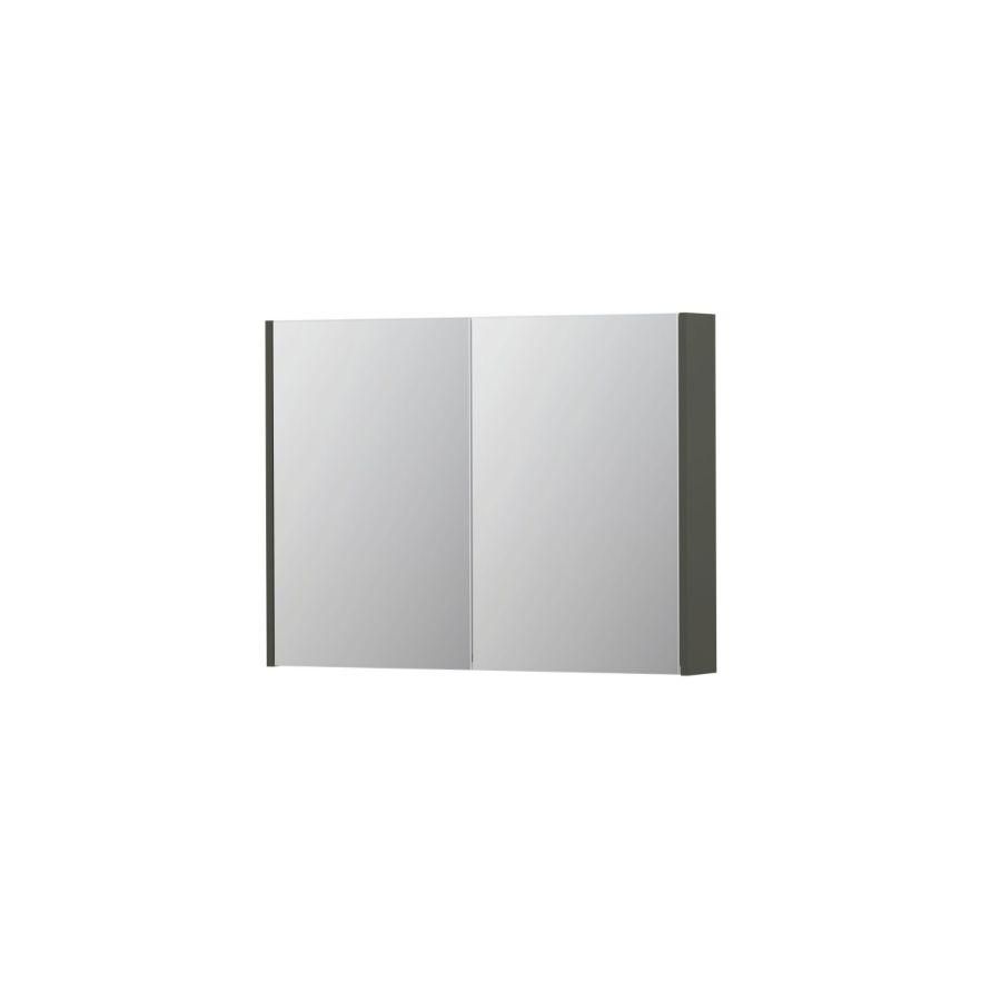 INK SPK2 Spiegelkast 2 dr Mat beton groen 100x73